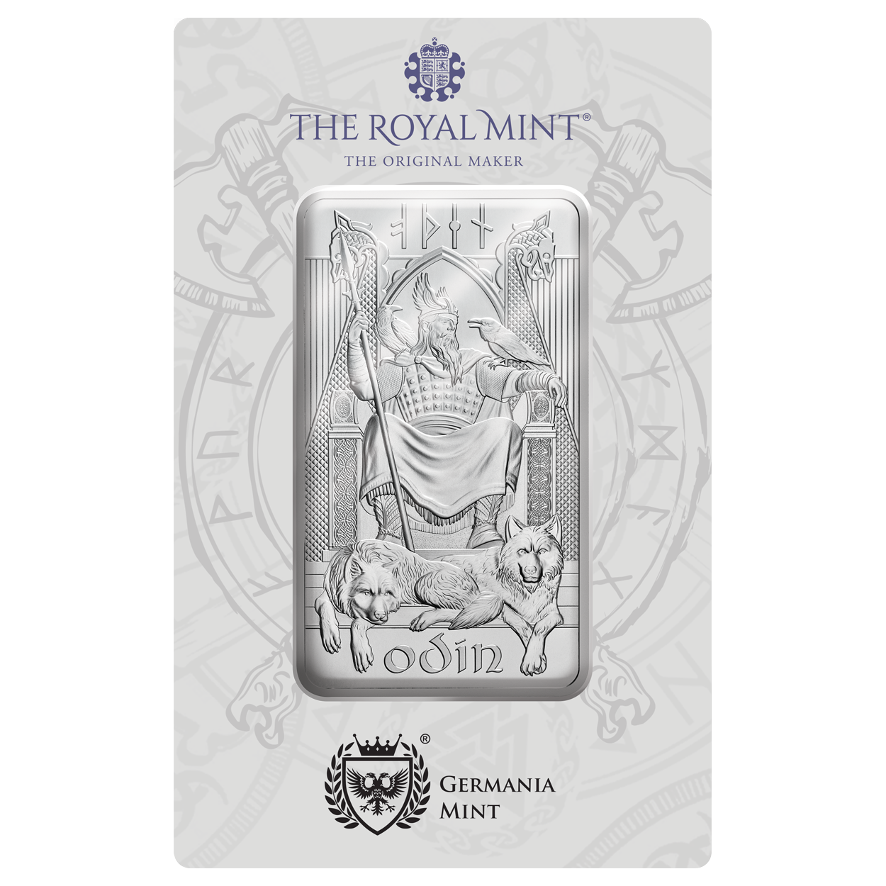 Norse Gods Thor 10oz Silver Bar ODIN10SB-norse-gods-odin-10oz-silver-bar