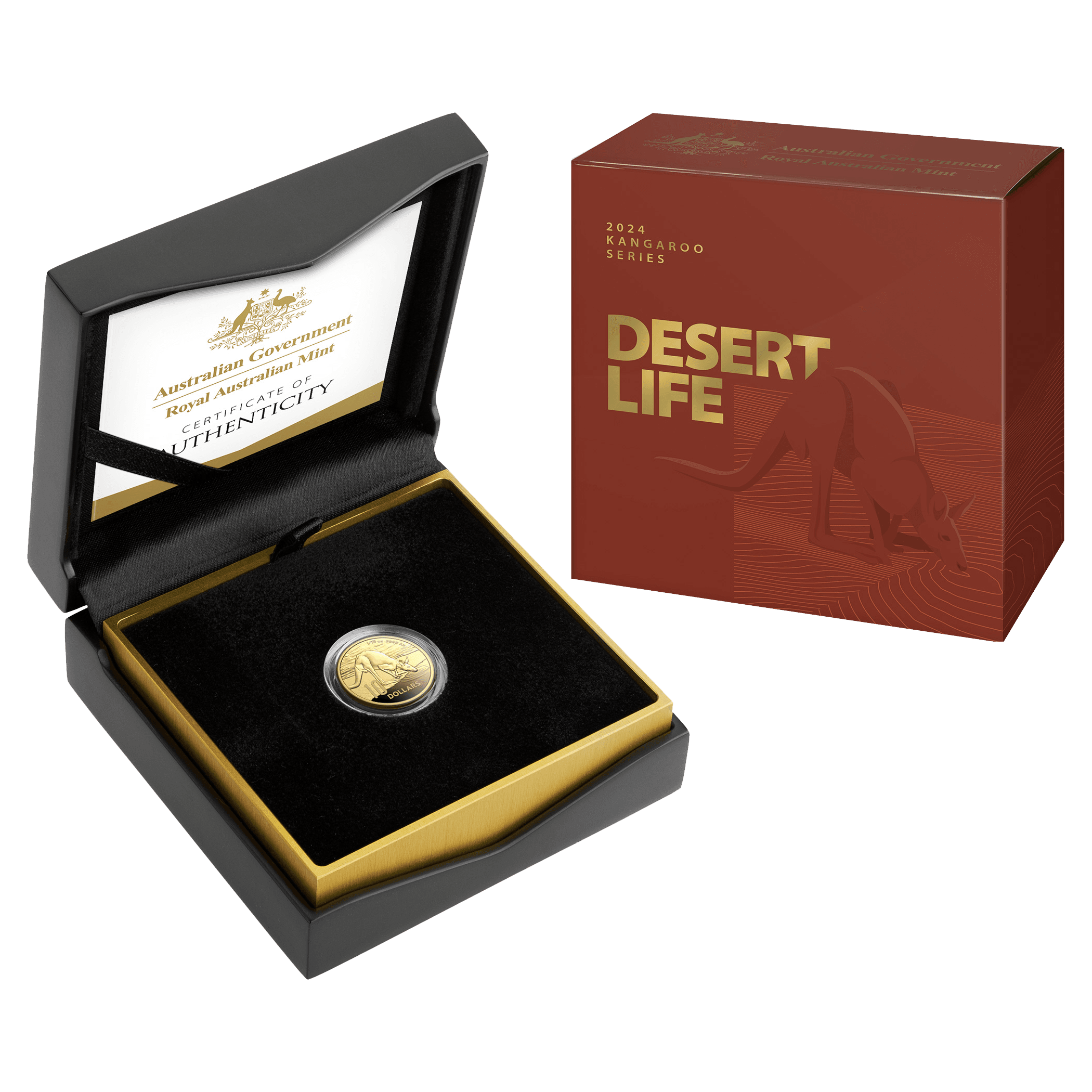 Desert Life display-11425-2024-kangaroo-series-desert-life-1-10oz-gold-coin