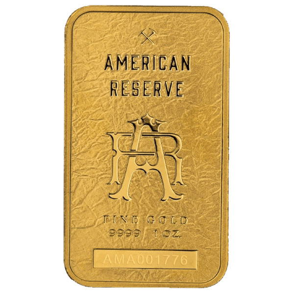 Columbia Goddess front-ara1ogmb-american-reserve-columbia-goddess-1oz-gold-bar