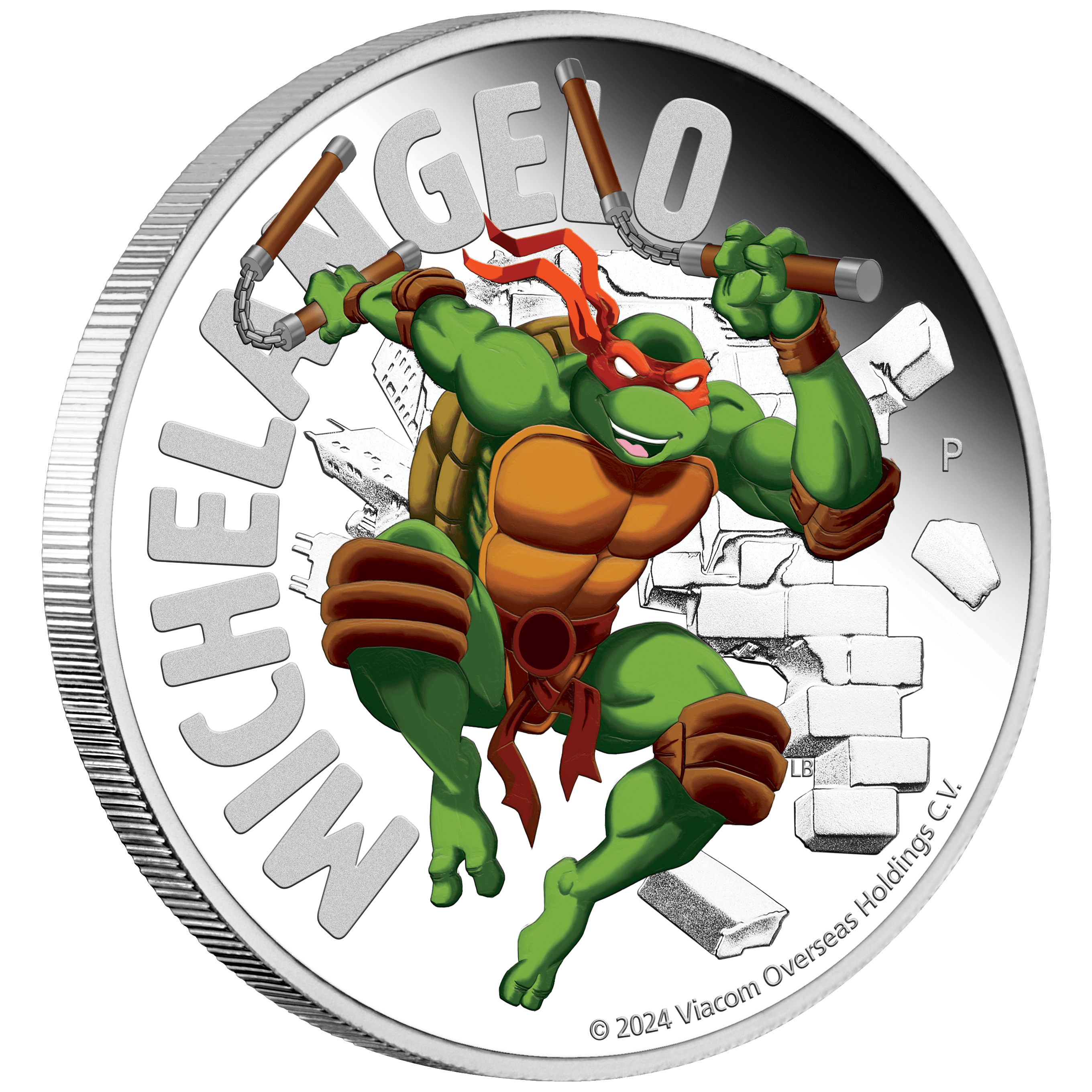 Teenage Mutant Ninja Turtles reverse-on-edge-24t89aaa-2024-tmnt-michelangelo-1oz-silver-proof-coin
