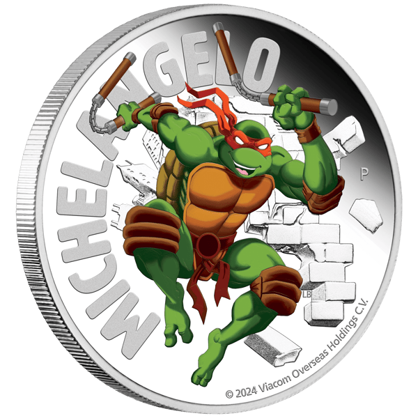 Teenage Mutant Ninja Turtles reverse-on-edge-24t89aaa-2024-tmnt-michelangelo-1oz-silver-proof-coin