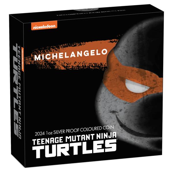 Teenage Mutant Ninja Turtles shipper-24t89aaa-2024-tmnt-michelangelo-1oz-silver-proof-coin