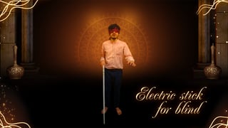 Electric stick for blind thumbnail