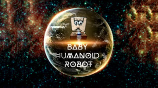 Baby humanoid robot head