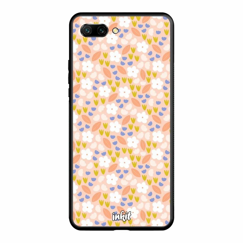 Huawei Honor 10 Style Suojakuori, Musta, Peachy Blooms | Inkitcase.com