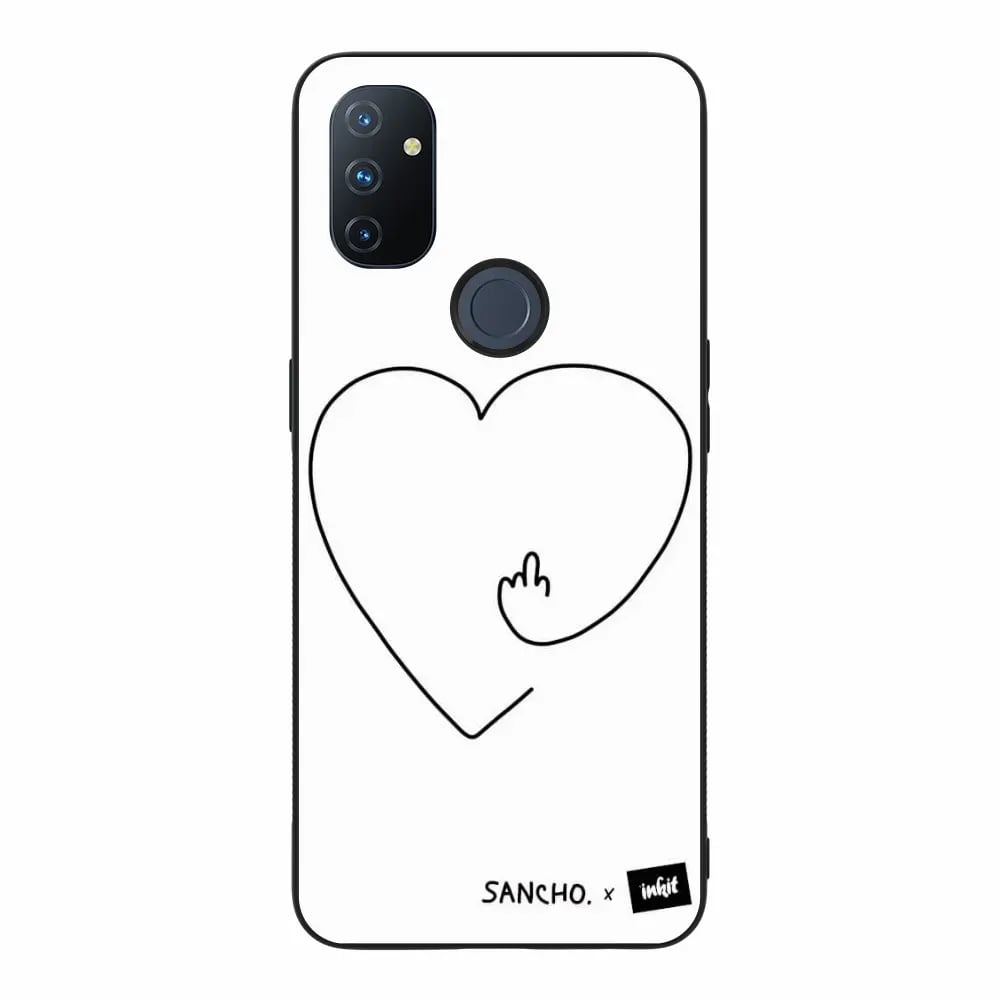 OnePlus Nord N10 5G Style Suojakuori, Musta, Finger | Inkitcase.com