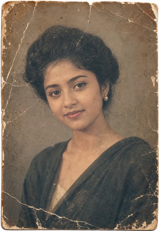 Old Photo Restoration To Natural Professional DSLR Quality Portrait reference image
