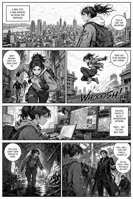 Colorize Comic Page And Translate Into Chinese Maintain Original Layout And Details reference image