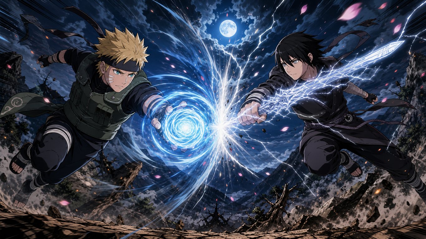 Original Ninja Rivals Energy Clash Anime Key Visual generated image