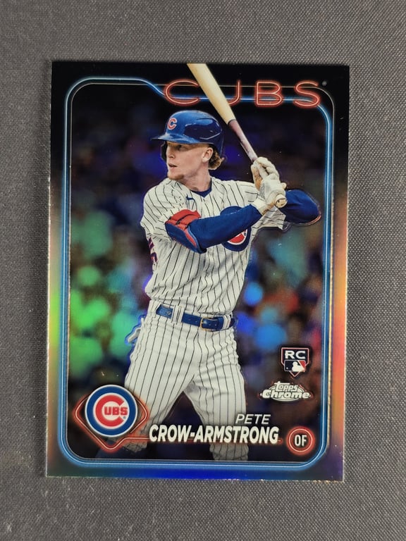 2024 Topps Chrome #16 Pete Crow-Armstrong Refractor Chicago Cubs RC