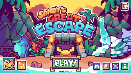 カニが死んでも甲羅は残る！ キュートな倉庫番系パズルゲーム『Sandy's Great Escape』