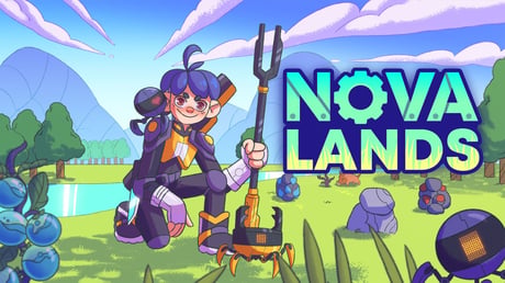 不時着した島で基地を建設して自動化を楽しもう『Nova Lands』