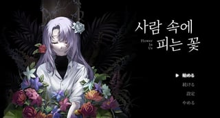 記憶を失った男が、拘束された女と協力して地下室からの脱出を図るサスペンスADV『Flower in Us』