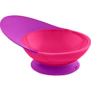 Catch Bowl Toddler Bowl w/ Spill Catcher Pink/Purple - 