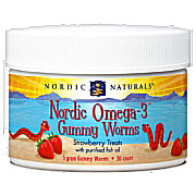 Nordic Omega 3 Gummies Worms Strawberry - 