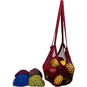 Organic String Bags Jewel Tones with Long Handles Assorted Colors - 