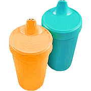 Spill Proof Cups Aqua & Orange - 