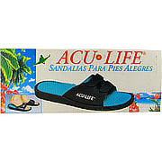 Black/Teal with Velcro M7 with 8 Massage Sandals - 