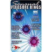 Sensual Pleasure Rings Purple Wp - 