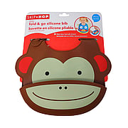 MONKEY ZOO Fold & Go Silicone Bibs - 