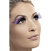 Long Eyelashes Purple And Black - 