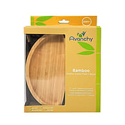 Bamboo Toddler Suction Plate + Spoon Yellow - 