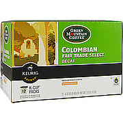 Gourmet Single Cup Coffee Colombian Fair Trade Select Decaf Green Mountain Coffee - 