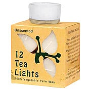 White Tea Light Candle Glass - 
