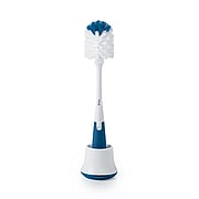 Bottle Brush with Bristled Cleaner & Stand  Navy -