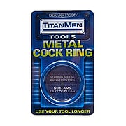 TitanMen Metal Cock Ring 45MM Blue  - 