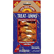 TREAT-UMMS Chicken Dumbbells with Rice Natural Dog Treats - 