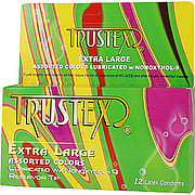 Extra Large Assorted Color Condoms - 