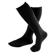Socks Black Knee Hi's Size 10-13 - 