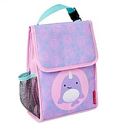 Zoo Lunch Bag w/ Flap Closure Narwhal - 