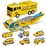 Construction Truck Carrier Toy Set
