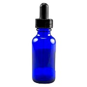 Bottle Blue Glass w/Dropper - 