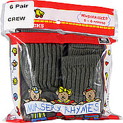 Nursery Rhymes Crew Socks Brown - 