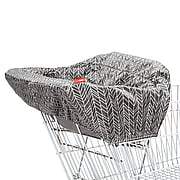 Grey FEATHER TAKE COVER shopping cart & high chair cover -