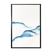 The ink cloud is deep and the black frame is unknown-decorative painting