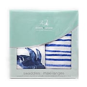 seafaring 2-pack classic swaddles - 