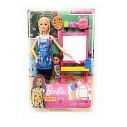 Blonde Barbie Art Teacher Playset - 