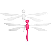 Fli Ceiling Mounted Dragonfly White + Pink - 