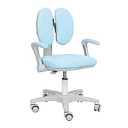Kids Study Chair Auto Brake Casters Adjustable Height & Seat Depth for Growing Child -