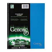 Genesis Spiral Notebooks Fashion Color 3 Subject w/ Double Pocket & 2 Dividers - 