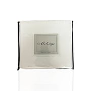 "Melingo  1 x Fitted Sheet, Microfiber QUEEN WHITE"