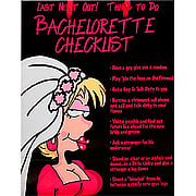 Bachelorette Checklist Gift Bag - 