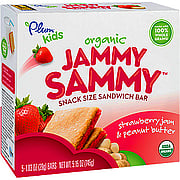 Strawberry Jam & Peanut Butter Organic Jammy Sammy Bars - 
