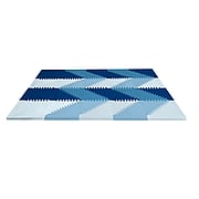 PLAYSPOT GEO triangular foam floor tiles  BLUE OMBRE - 