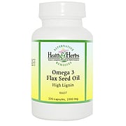 Omega 3 Flax Seed Oil 1000 mg High Lignan - 