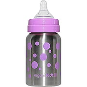 Wide Mouth Baby Bottle Lavender Dots - 